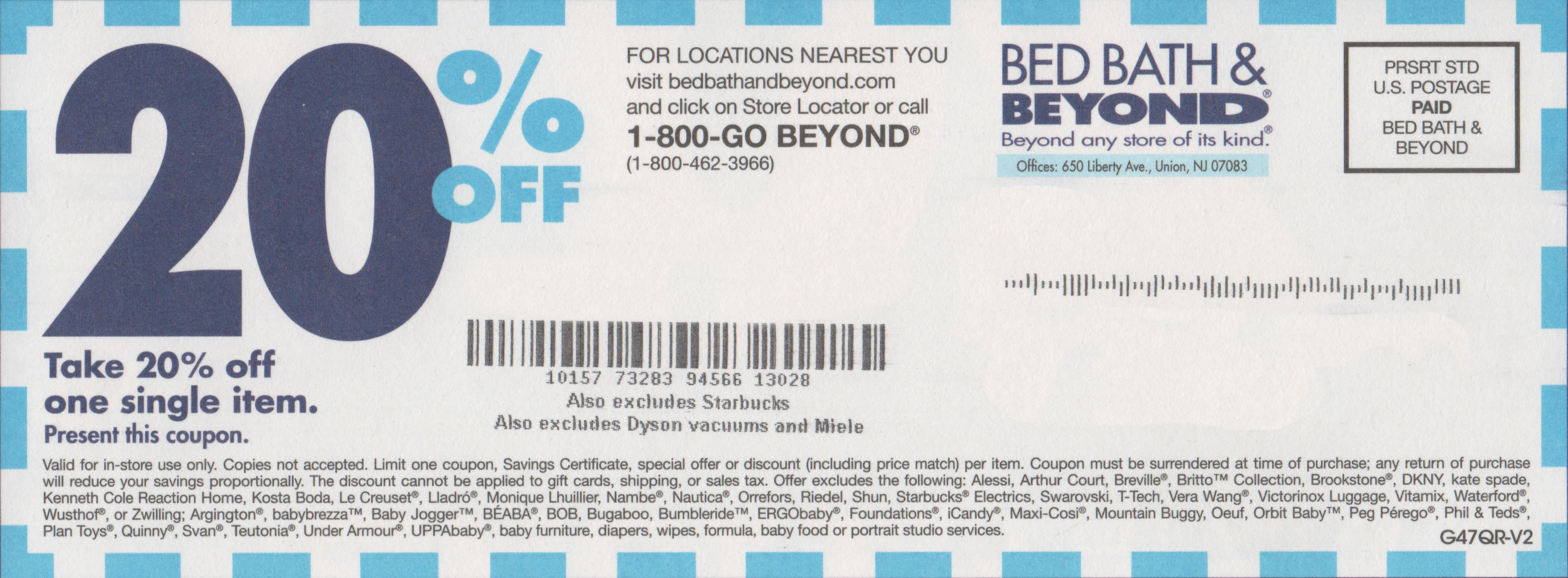 off coupon The 20% off bed bath and beyond printable coupon